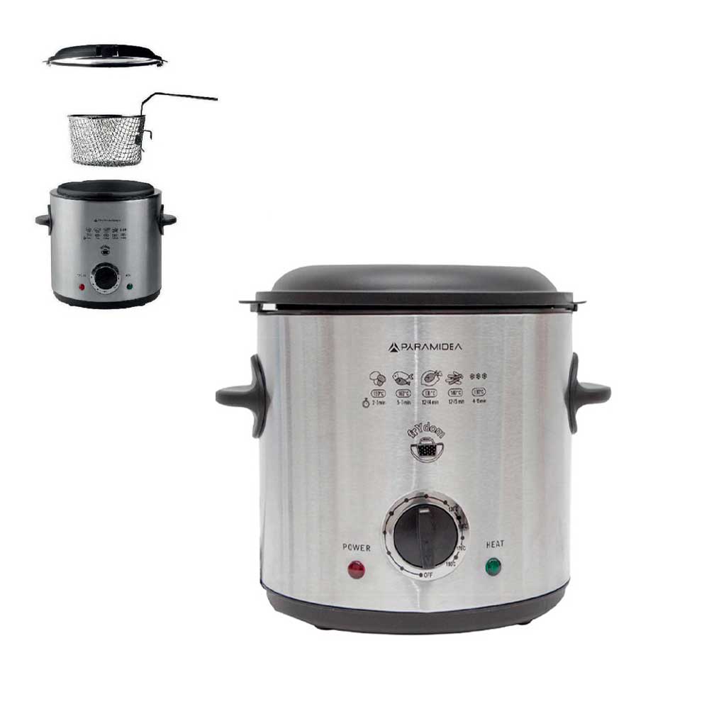 Pyramidea Friggitrice Elettrica 1,5 Lt 900 W