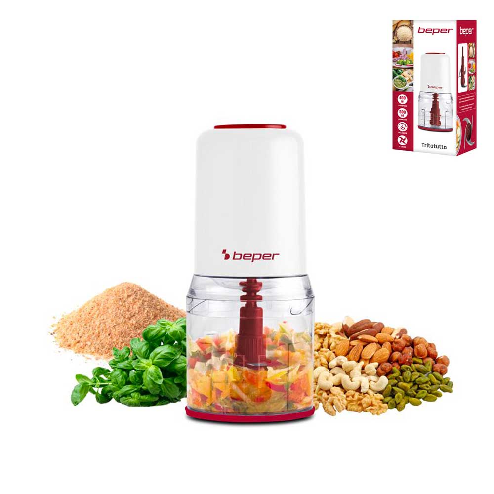 Beper Tritatutto Con Doppia Lama E Contenitore 500 Ml 400 W