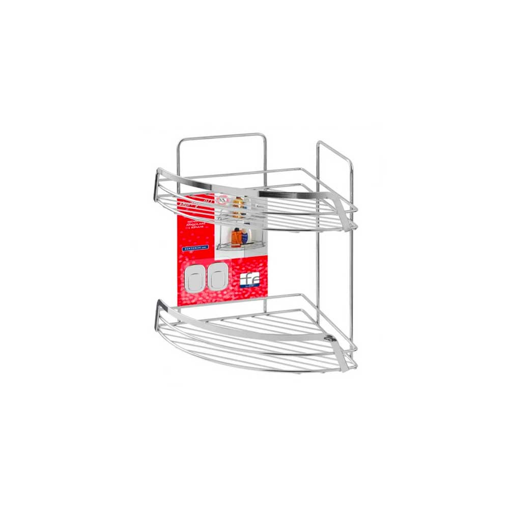 Feridras Porta Cosmesi Angolare In Acciaio 22X22X34H Cm