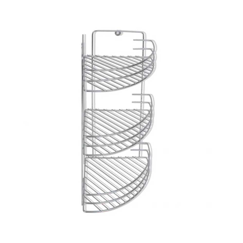 Varalux Porta Cosmesi Angolare A 3 Piani In Acciaio 25X25X58H Cm