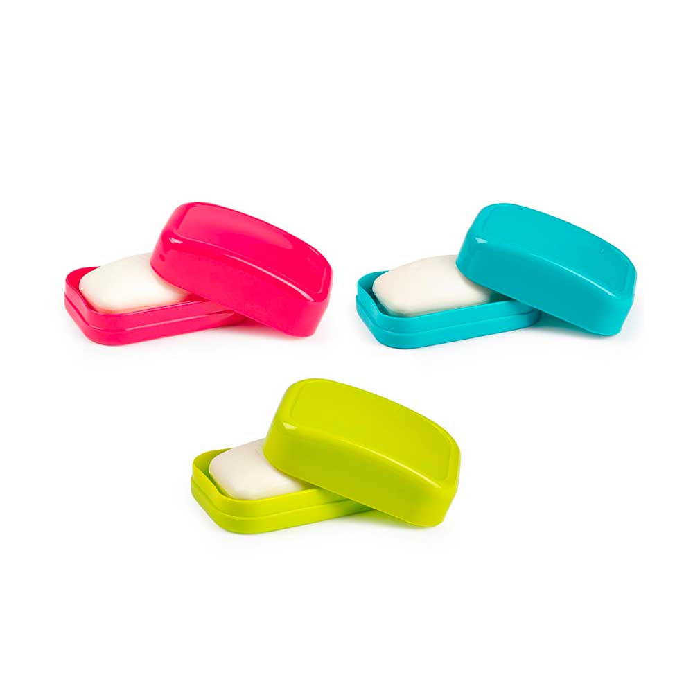 Plastic Forte Scatola Porta Sapone Classico In Plastica 7X10,5X4,2H Cm - 3 Colori