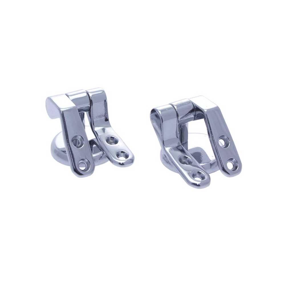 Bellotti Set 2 Ganci Per Copriwater In Acciaio Inox