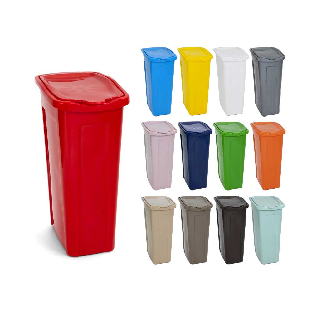 Duplast Portabiancheria Margherita Slim In Plastica 35 Lt 25X35X53H Cm - 14 Colori