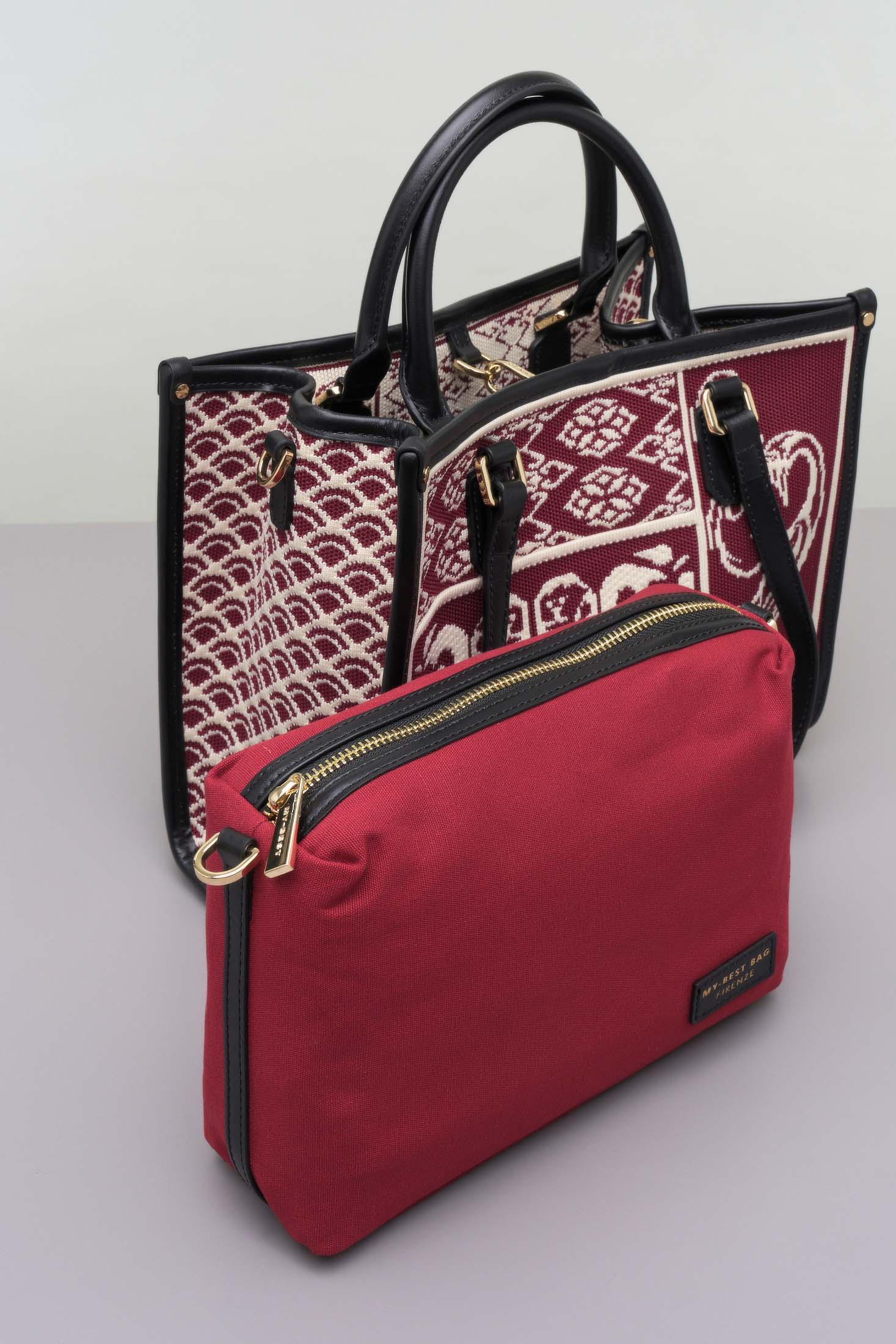 Blanc Mariclo' runner/striscia centrotavola in velluto serie Carmen cm. 40x140 rosso