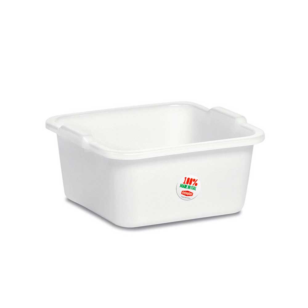 Stefanplast Bacinella Quadrata In Plastica Colore Neutro 38X38 Cm