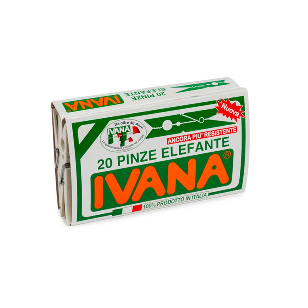 Ivana 20 Pinze Elefante In Plastica Colore Bianco