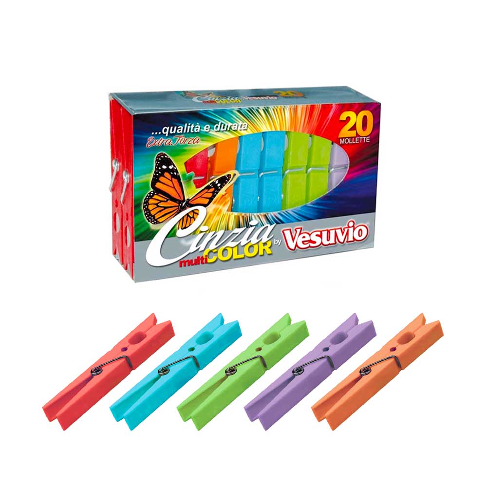 Vesuvio Cinzia 20 Mollette Multicolor