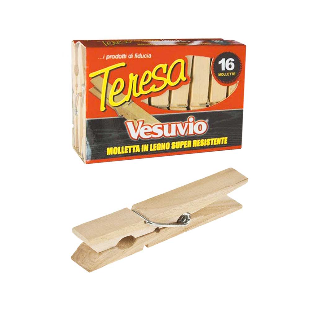 Vesuvio 16 Mollette Teresa In Legno