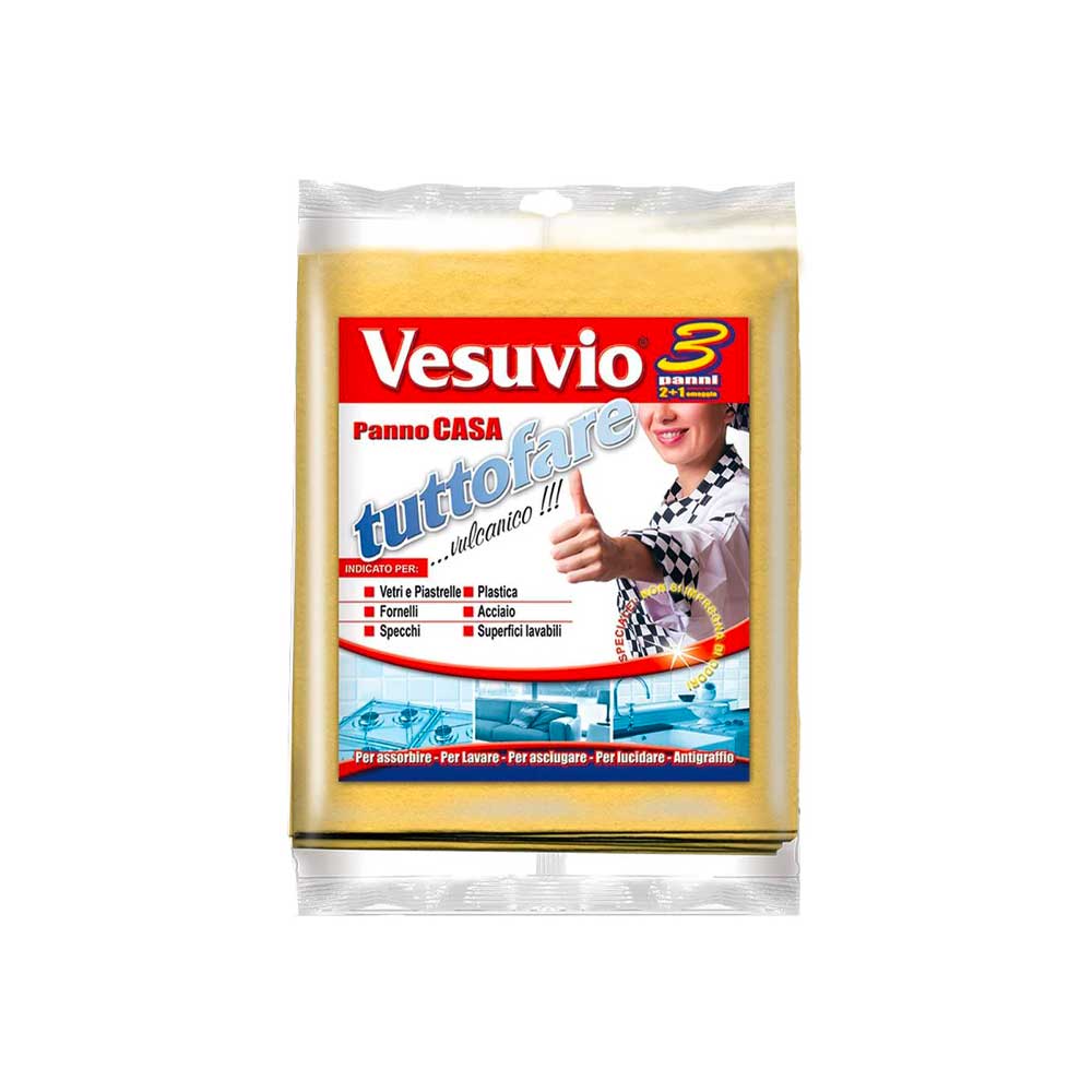 Vesuvio 3 Panni Tuttofare In Viscosa 40X45 Cm