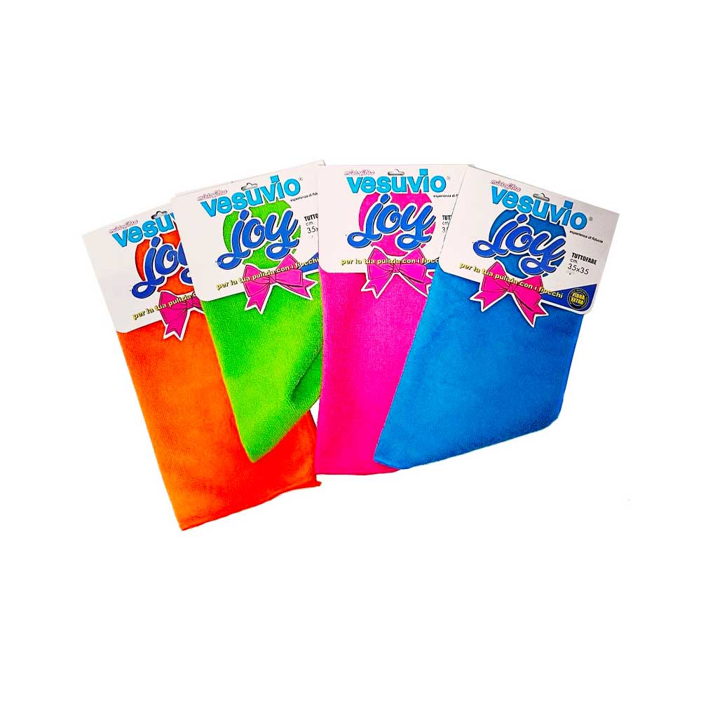 Vesuvio Panno Micro Joy Liscio In Microfibra 35X35 Cm - 4 Colori