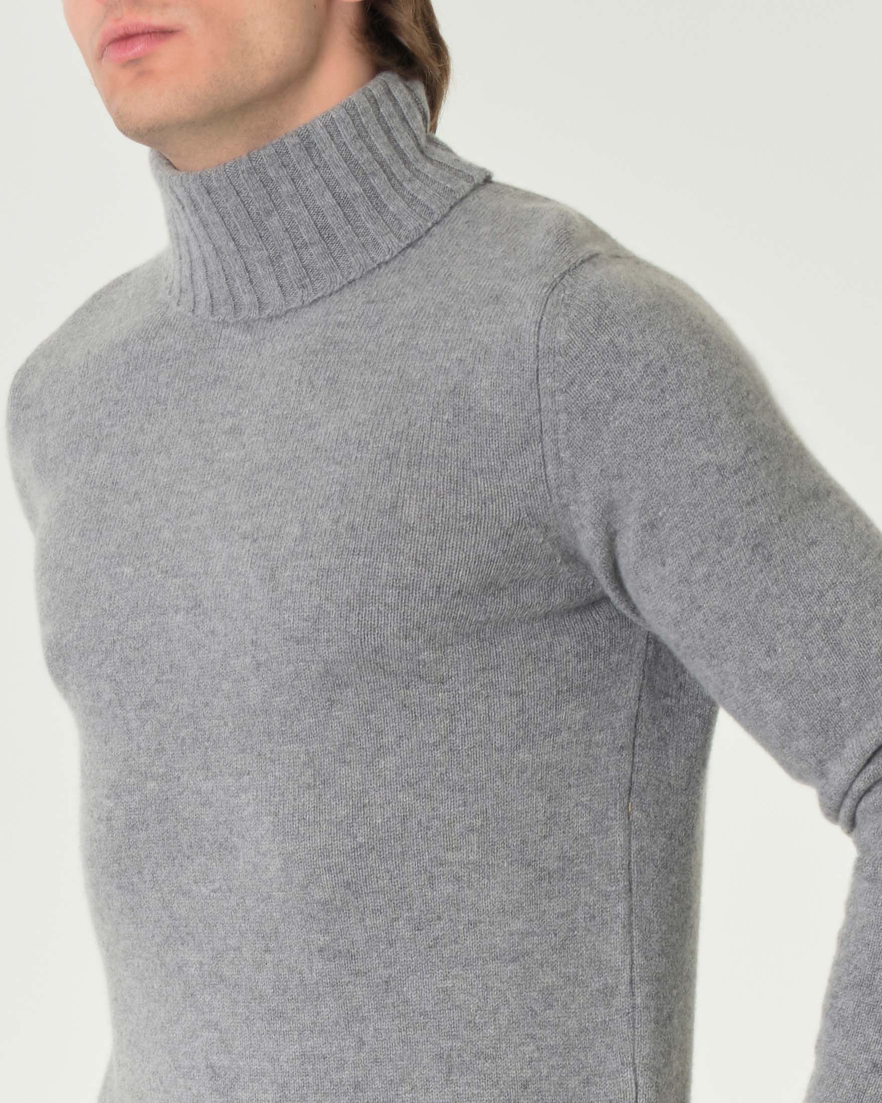 Dolcevita Pellizzari grigio in misto lana e cachemire finezza 7 image