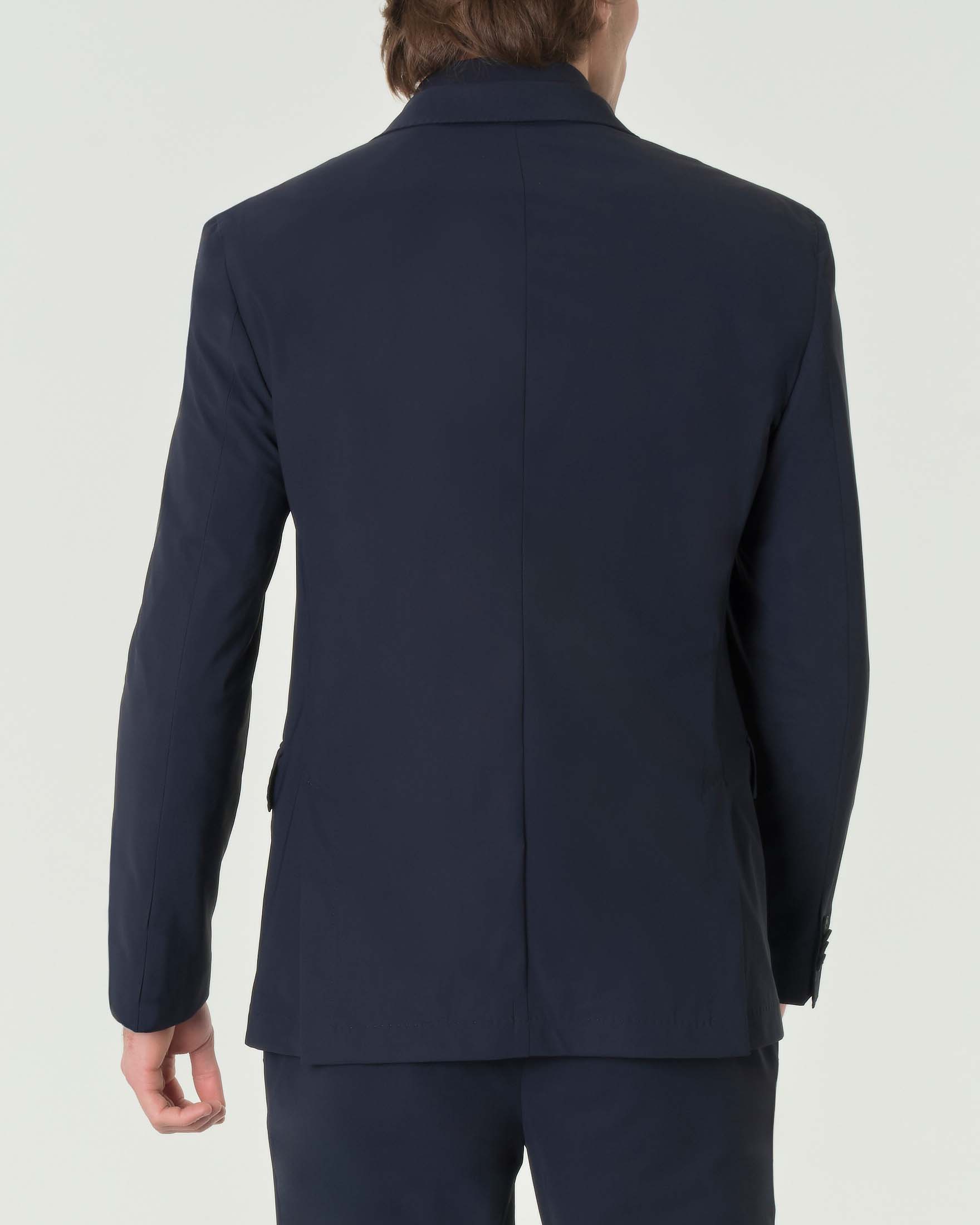 Abito Huge blu slim-fit in tessuto tecnico stretch