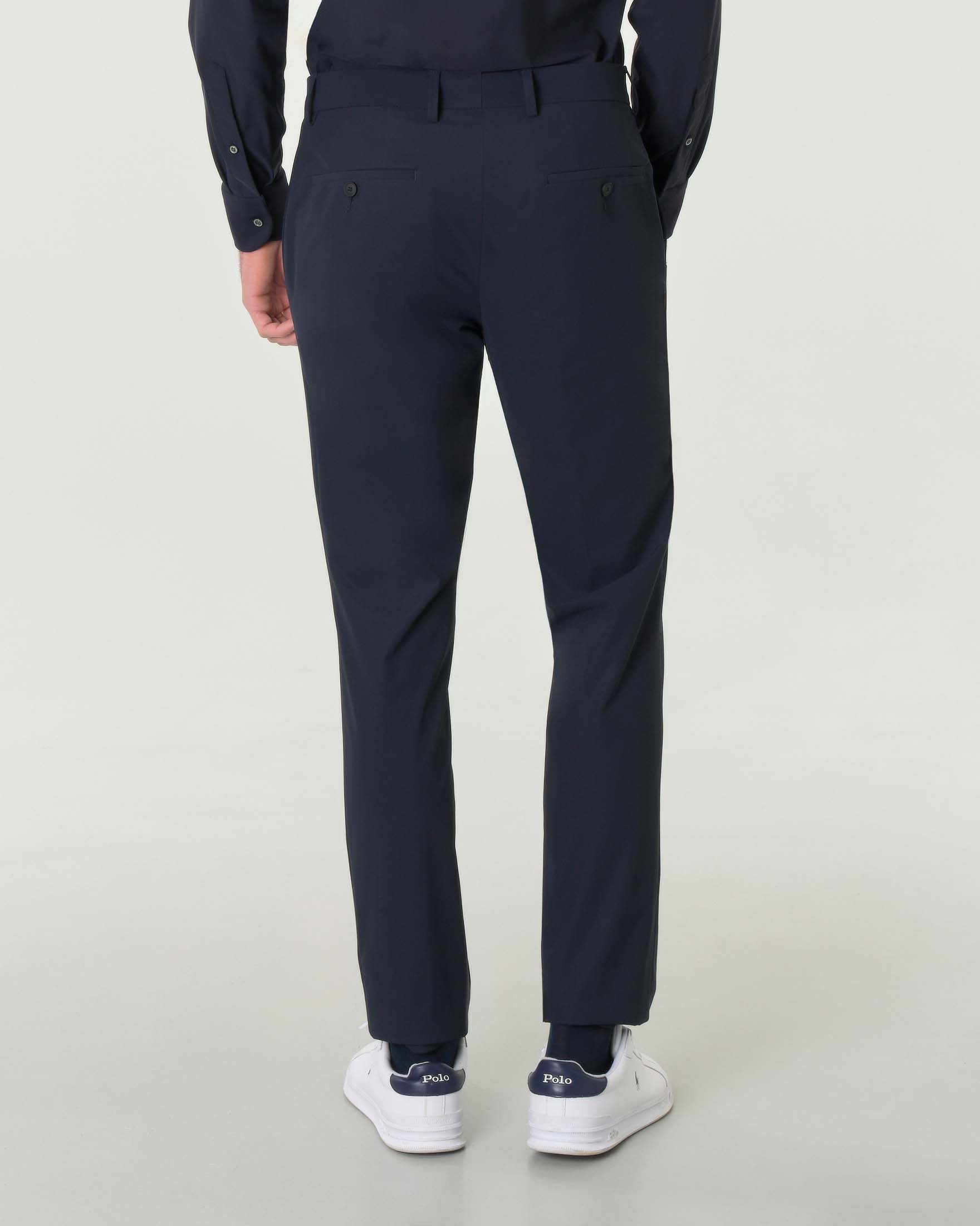 Abito Huge blu slim-fit in tessuto tecnico stretch