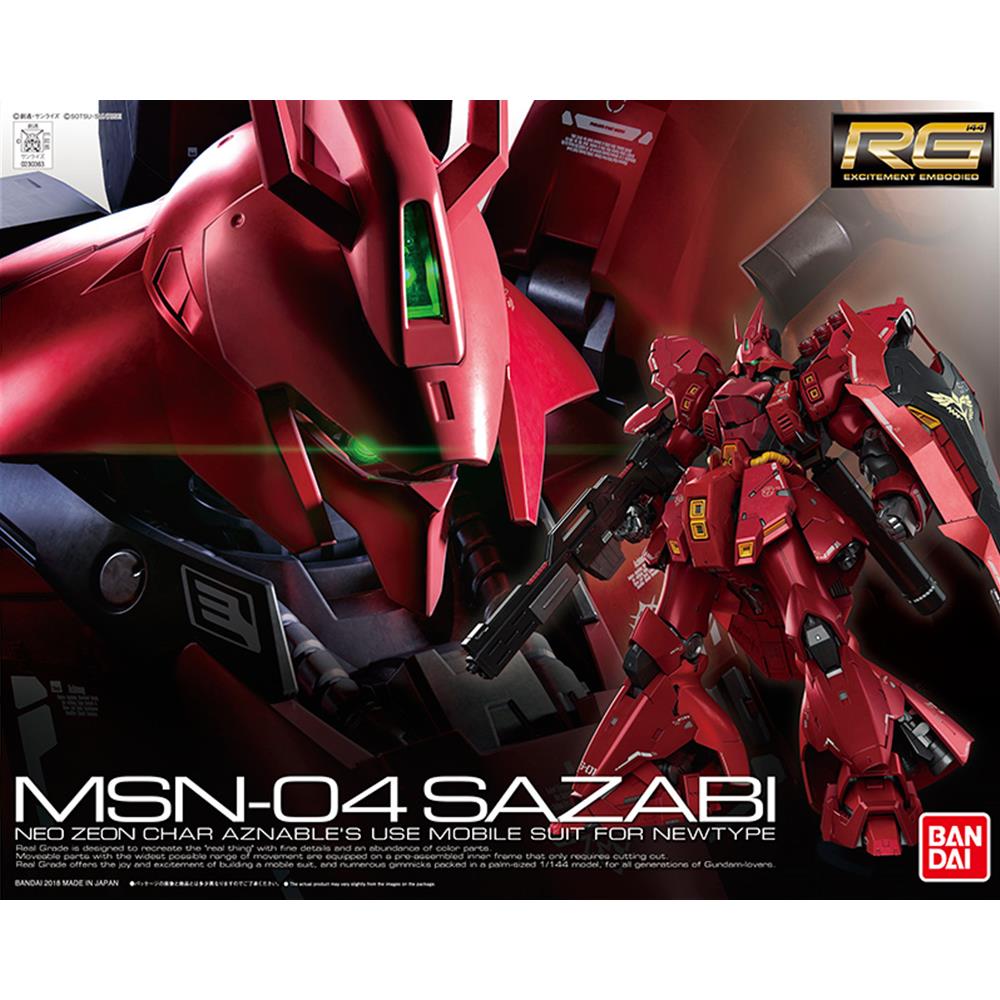 BANDAI: RG 29, MSN-04 SAZABI 1/144 (13cm) | Steel Models