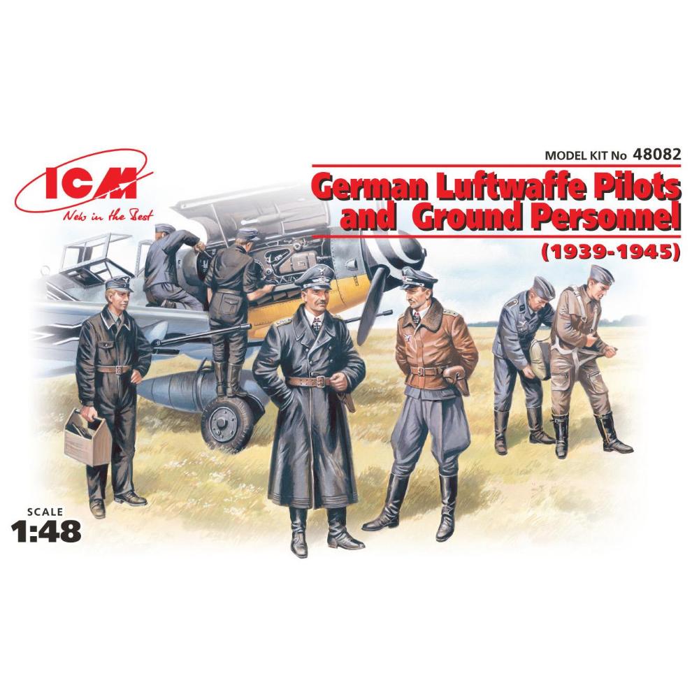 Verlinden 1/48 Scale German Luftwaffe Pilots & Ground Crew WWII