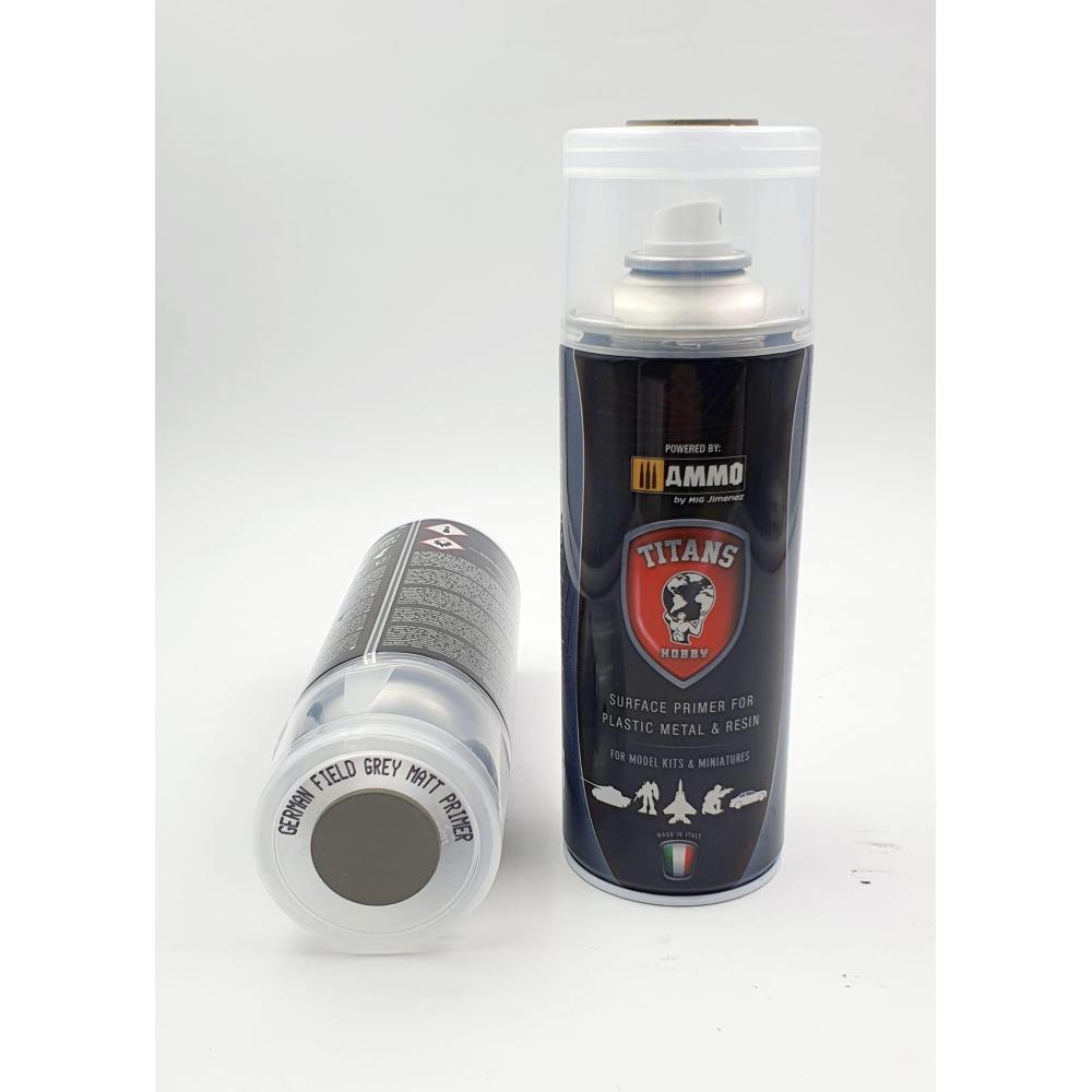AMMO OF MIG/TITANS HOBBY PRIMER SPRAY NERO OPACO 400ml TTH100 EUR 12,20 - IT - Foto 3