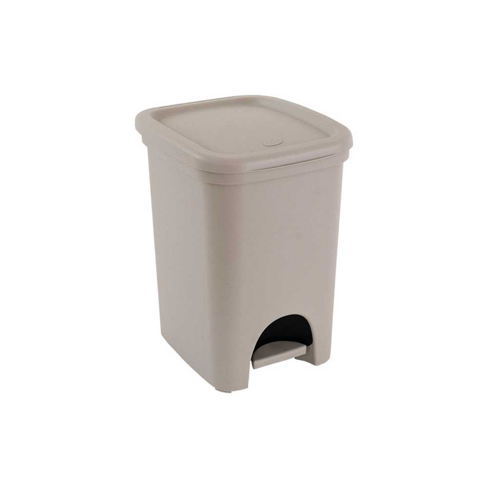 Belli E Forti Pattumiera Colors Line In Plastica Colore Tortora 18 Lt