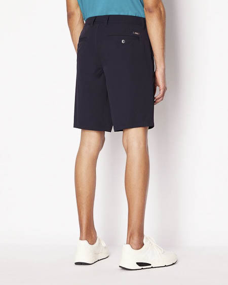 Bermuda chino blu in twill bi-stretch image