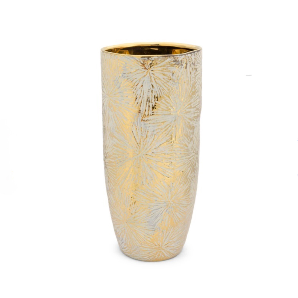 Vaso in Ceramica Soffio L Oro d.16 h.35