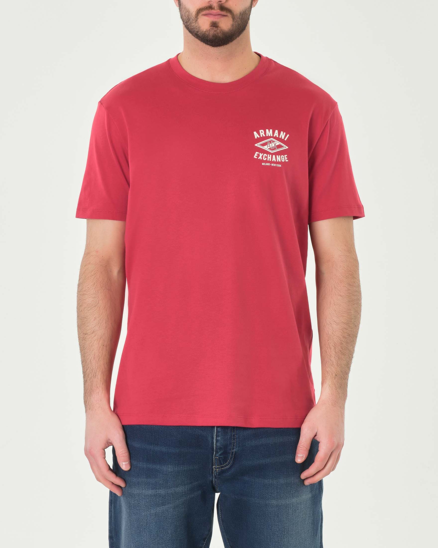 Mezza Manica Maglia Colorata T-shirt Rossa Mezza Manica Con Logo