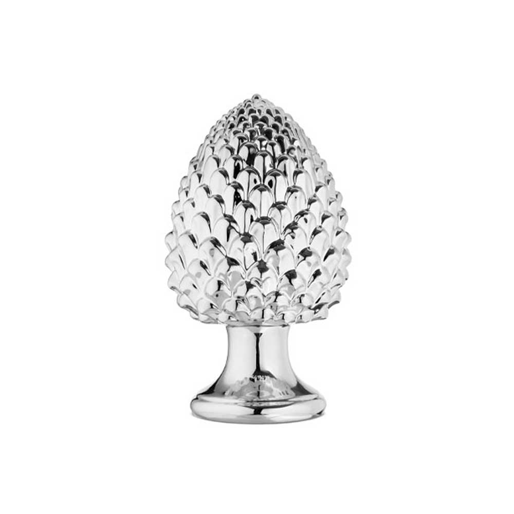 Giardini Di Marzo Pigna In Ceramica Colore Argento Diametro 15X25H Cm