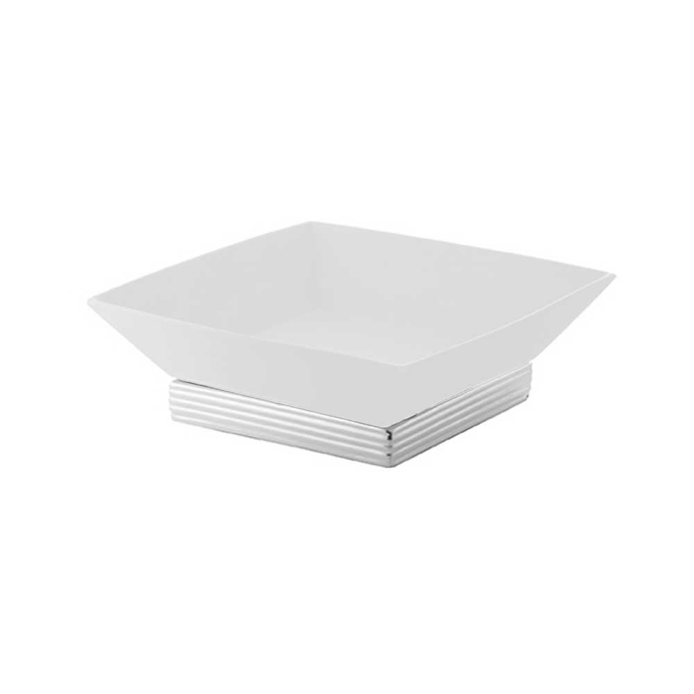 Giardini Di Marzo Centro Tavola Quadrato Colore Bianco 29X29X10H Cm