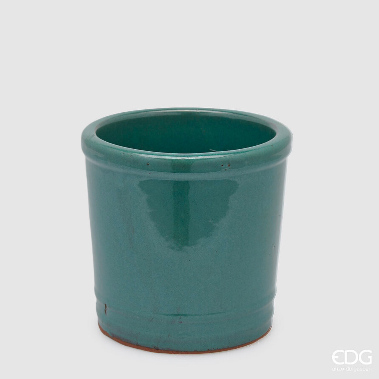 Vaso in Ceramica Glaze Cilindro Ottanio d.18 h.18