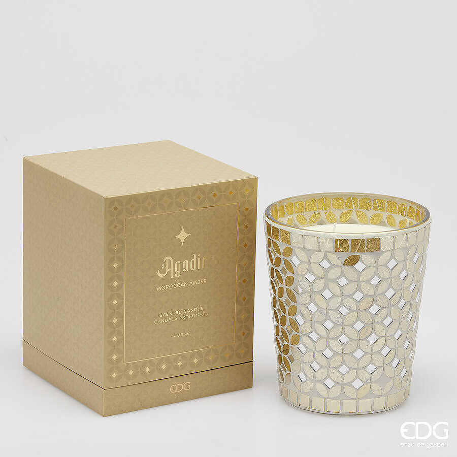 Candela Profumata Agadir Collection Moroccan Amber d.16 h.18 1400g Edg
