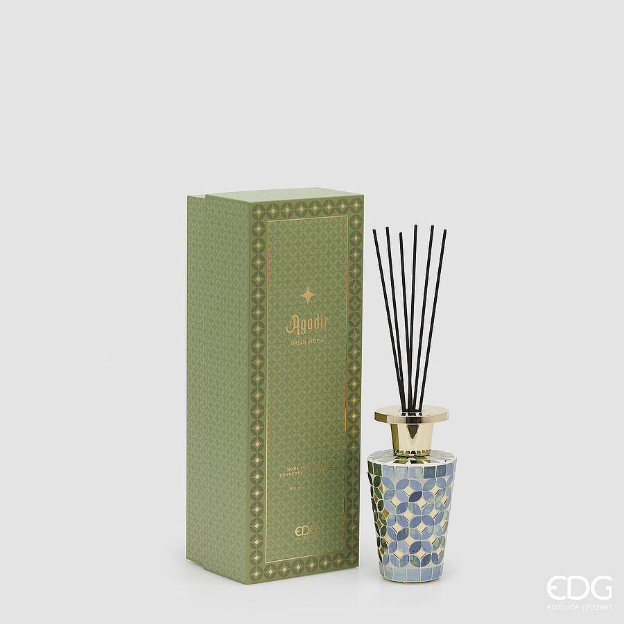 Diffusore Profumo a Bastoncini Agadir Collection 300 ml. d.9 h.17,5 Green Utopia Edg