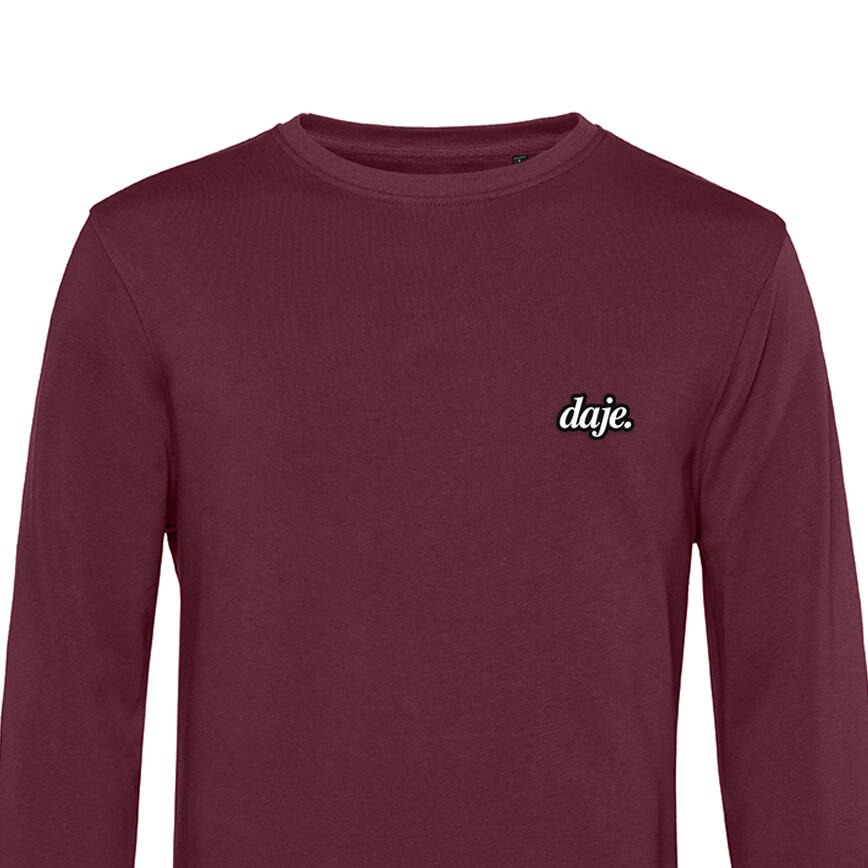 Felpa Daje Logo - Burgundy