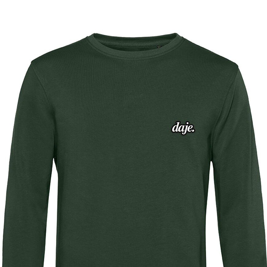 Felpa Daje Logo - Bottle Green