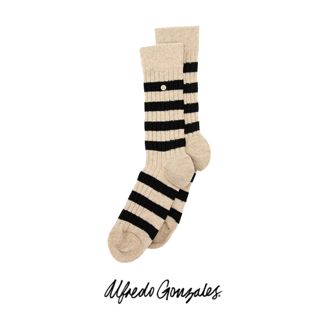 Alfredo Gonzales Merino Wool Stripes Khaki