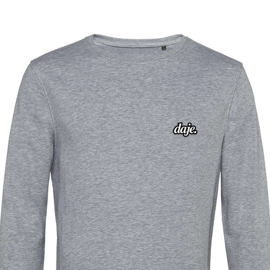 Felpa Daje Logo - Melange Grey