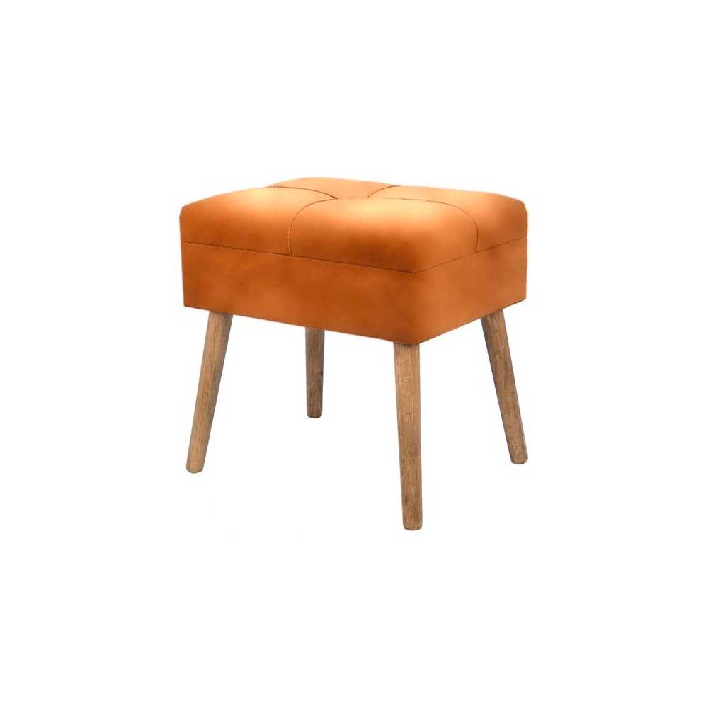 Vea Sgabello Wonder Con Contenitore Colore Arancione 45X35X35H Cm