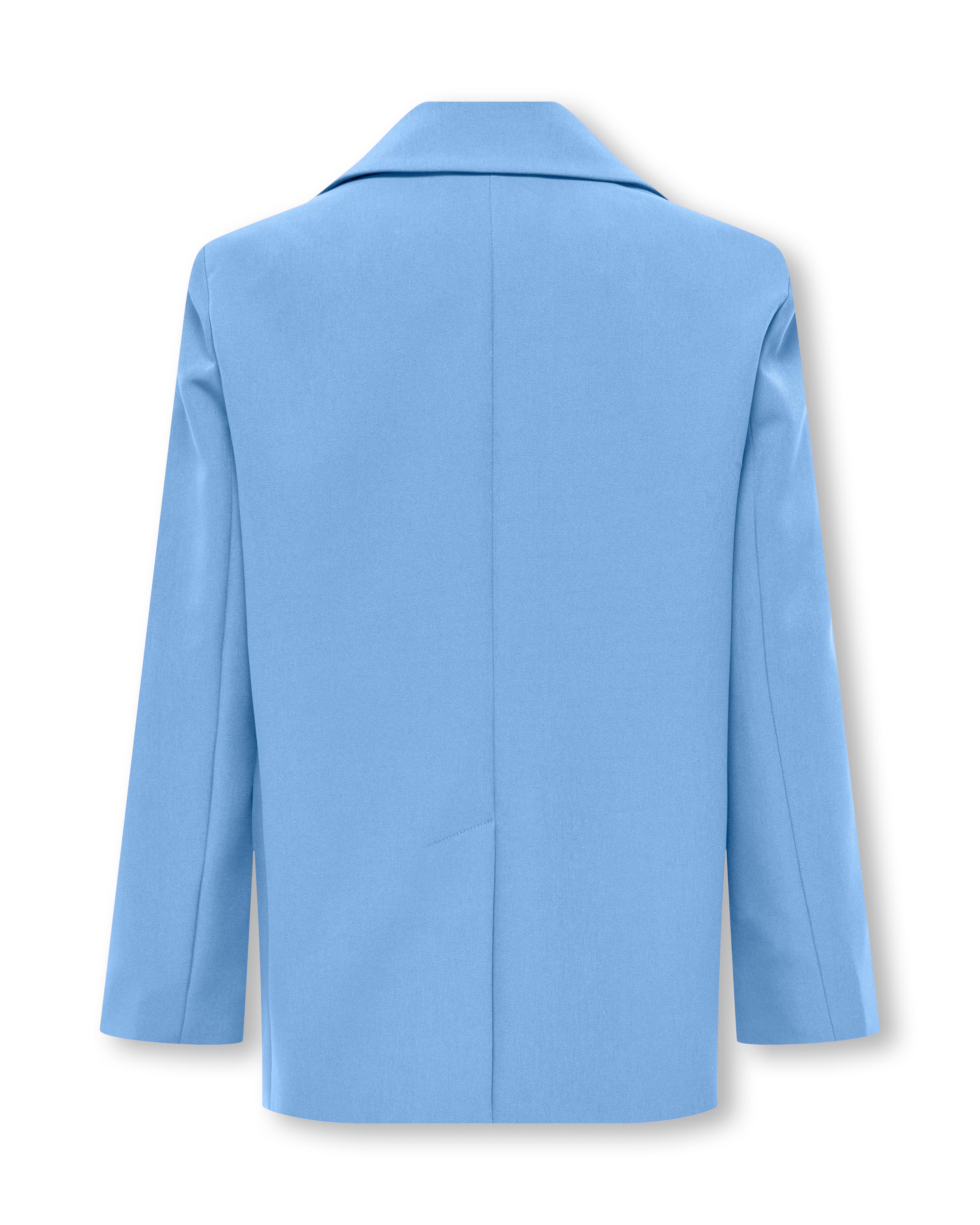 Blazer azzurro in cady monopetto image
