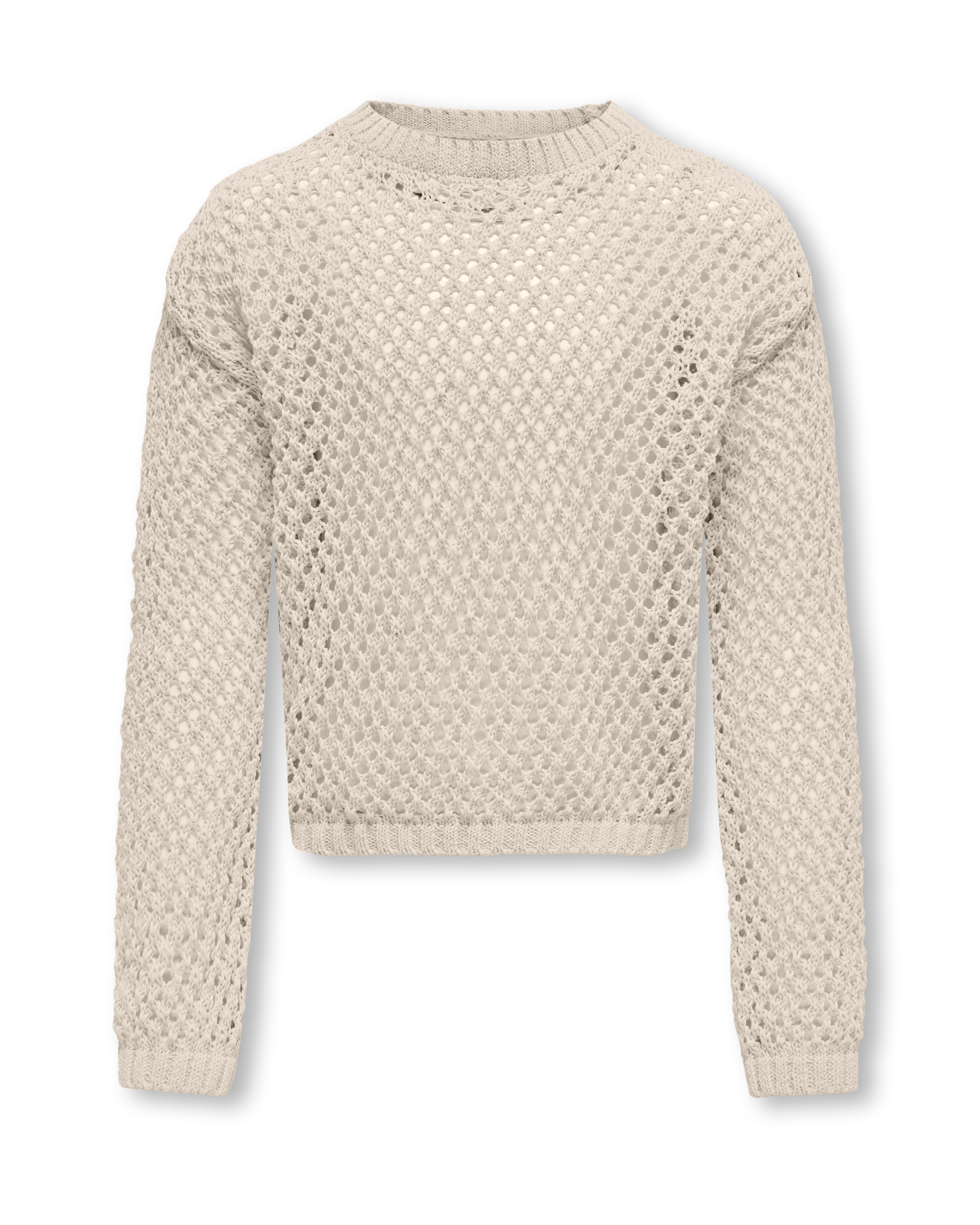 Maglia traforata Kids Only a punto canestro color sabbia