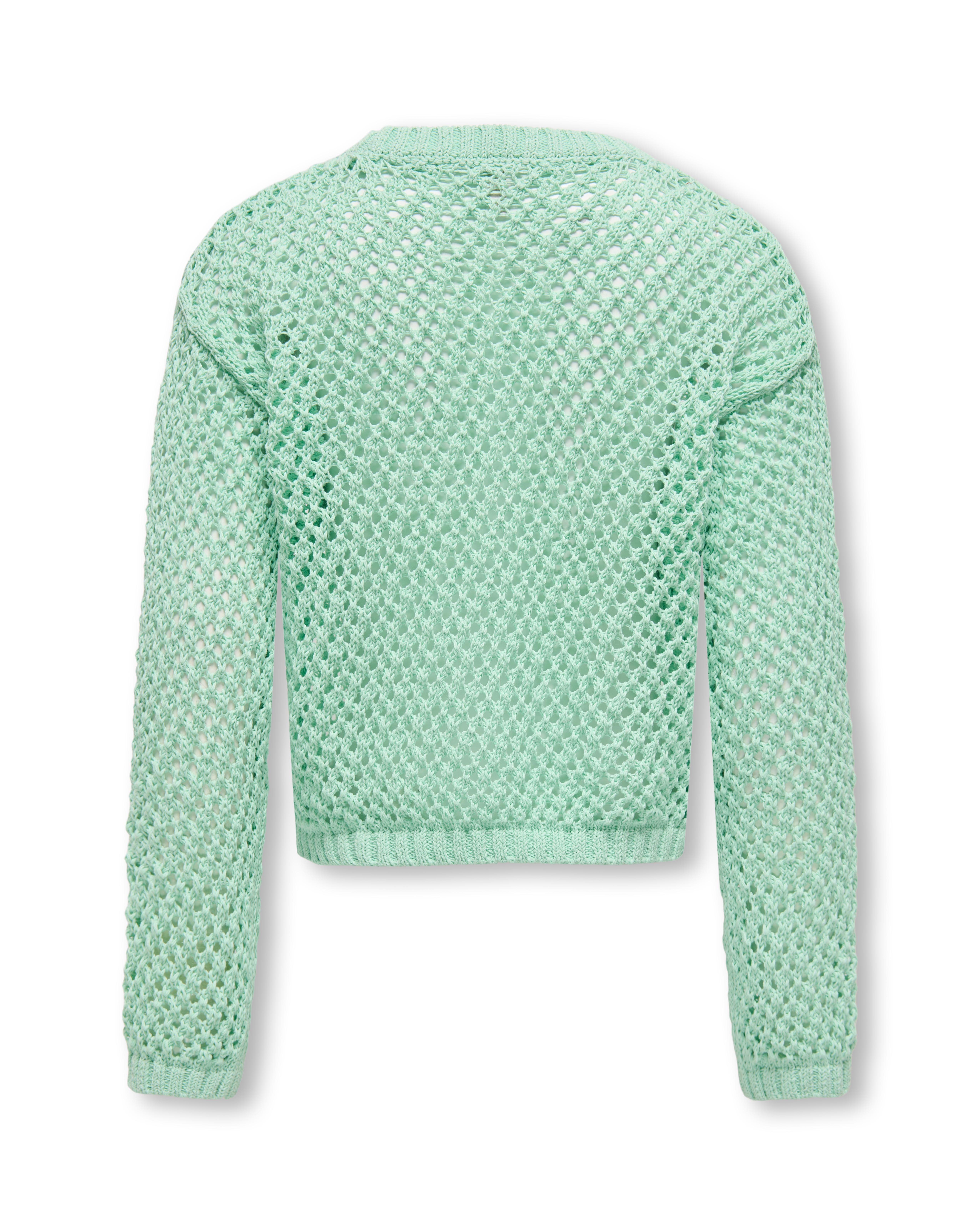Maglia Kids Only traforata a punto canestro verde acqua image