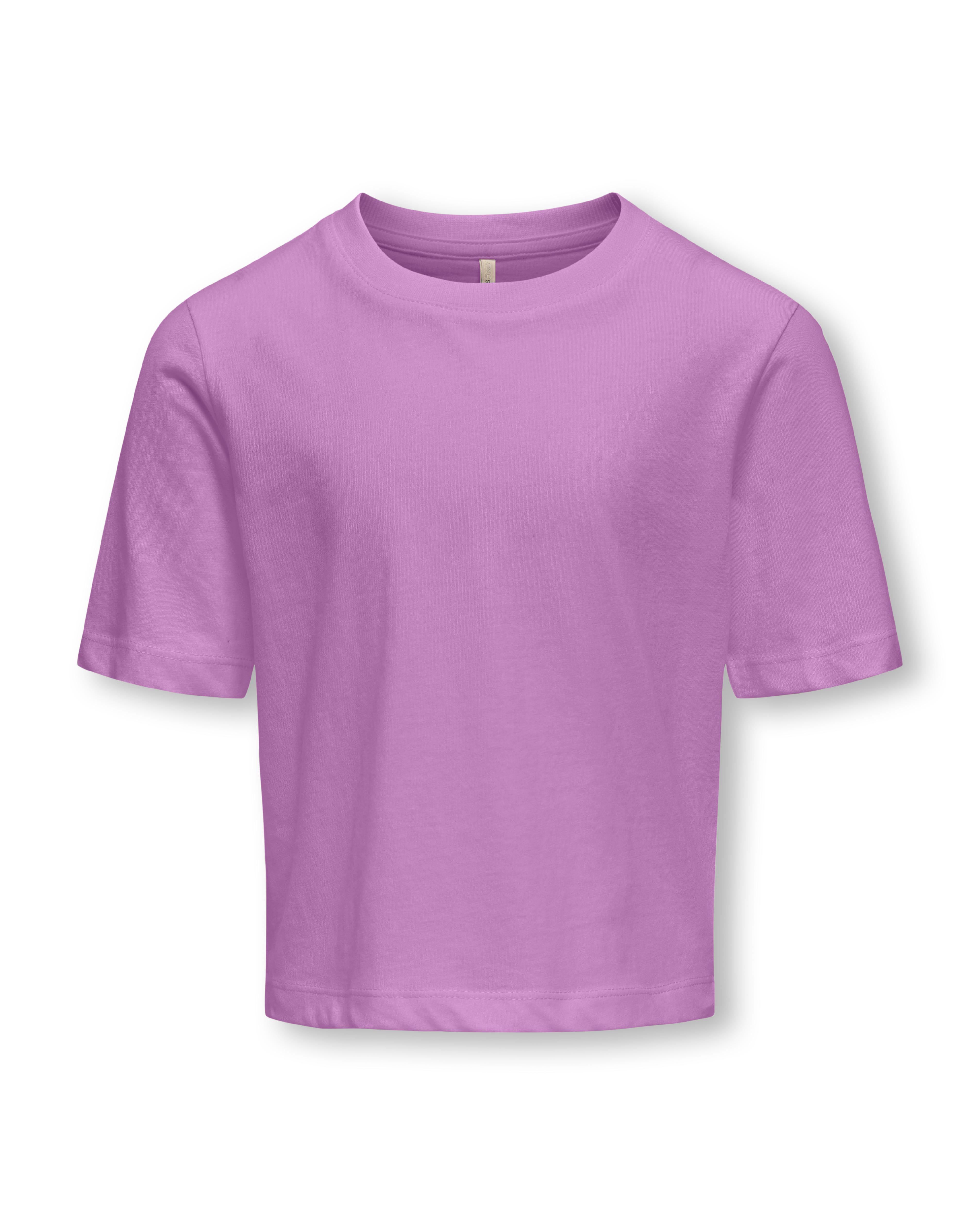 T-shirt boxy lilla in puro cotone