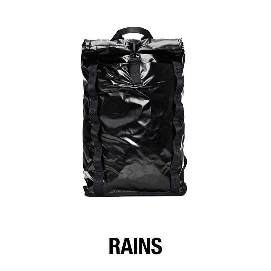 Rains Sibu Rolltop Rucksack - Black