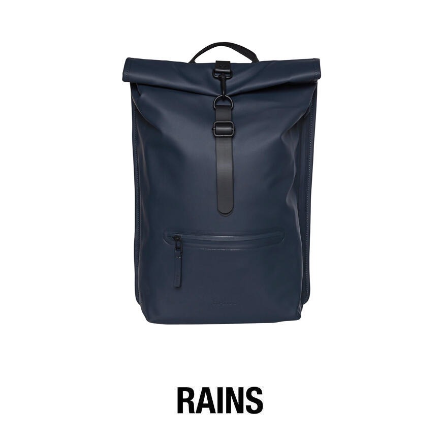 Rains Rolltop Rucksack - Navy