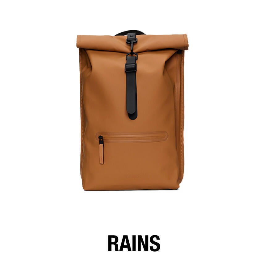 Rains Rolltop Rucksack - Rust