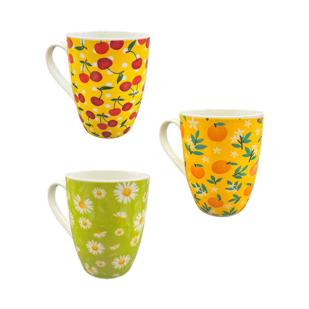 Mercury Tazza Primavera In Porcellana 550 Ml - 3 Disegni