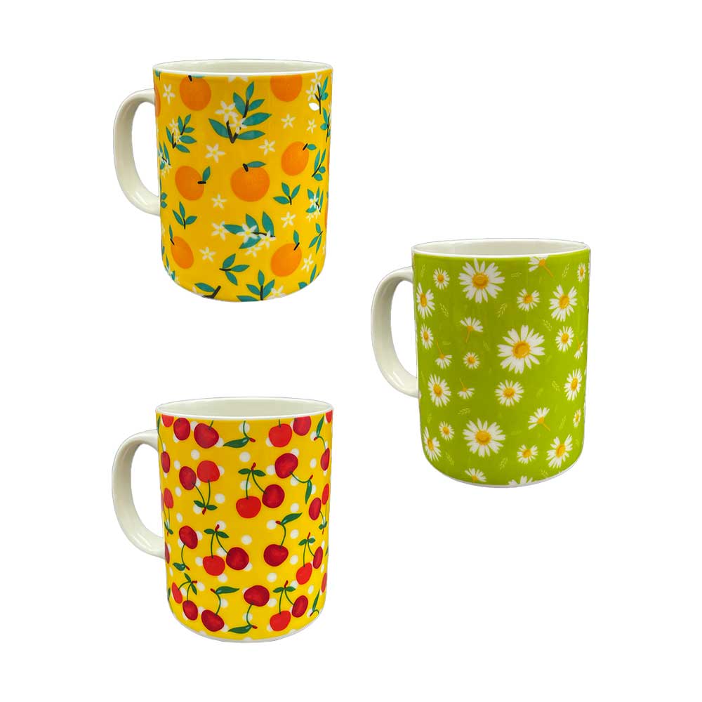 Mercury Tazza Primavera In Porcellana 340 Ml - 3 Disegni