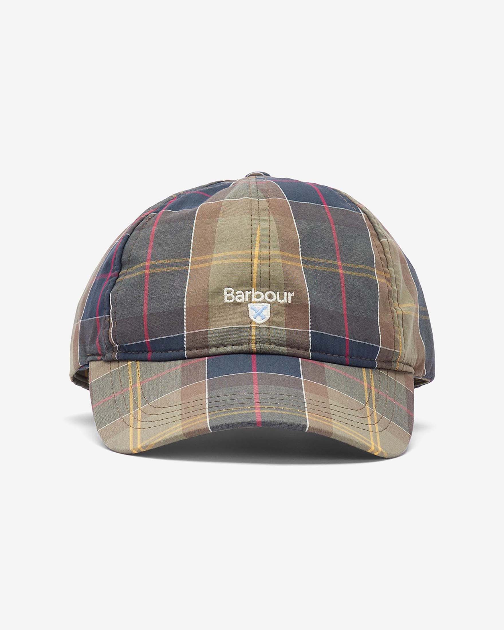 Berretto baseball Barbour in fantasia tartan check militare e blu