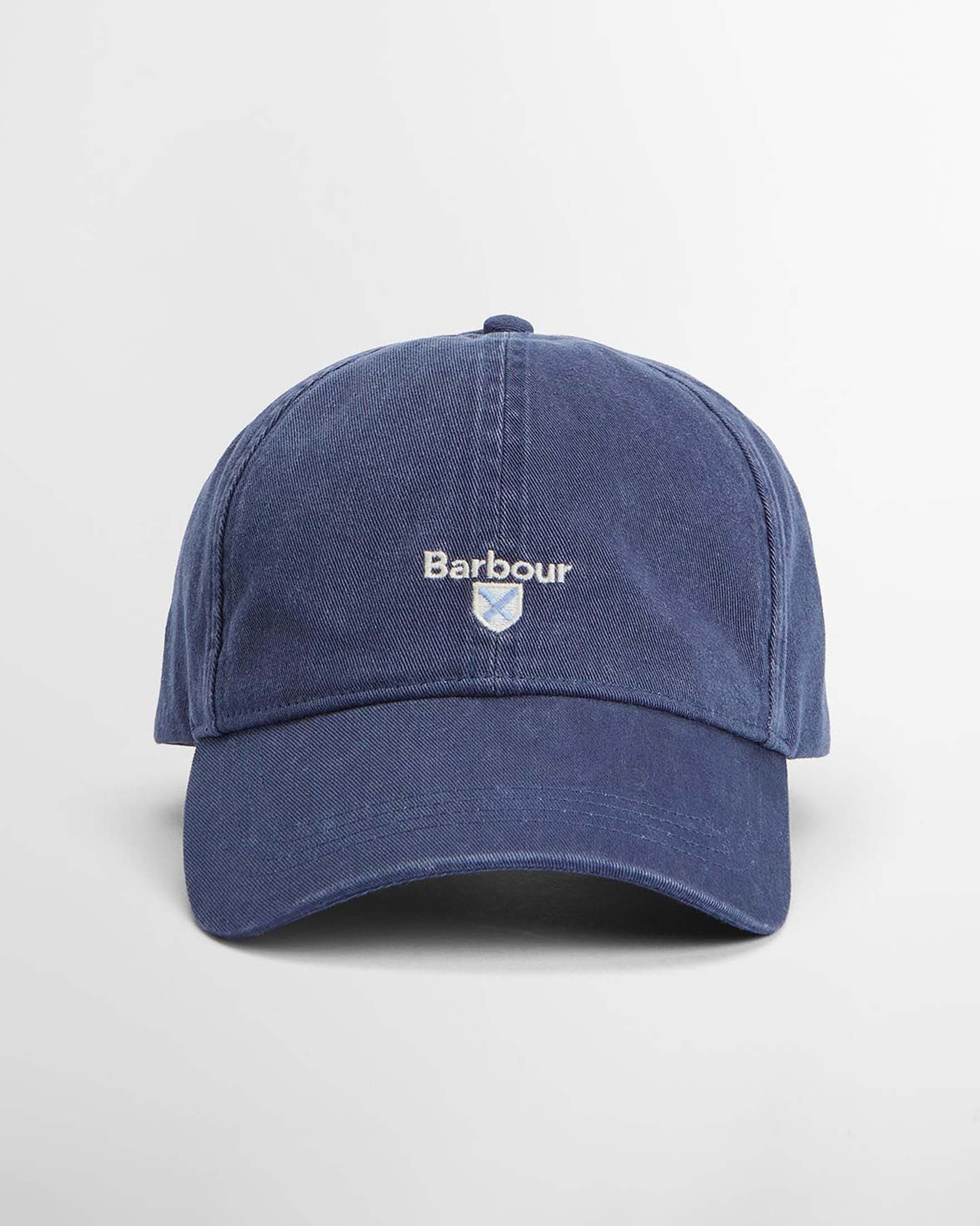 Berretto baseball blu indaco con logo ricamato davanti