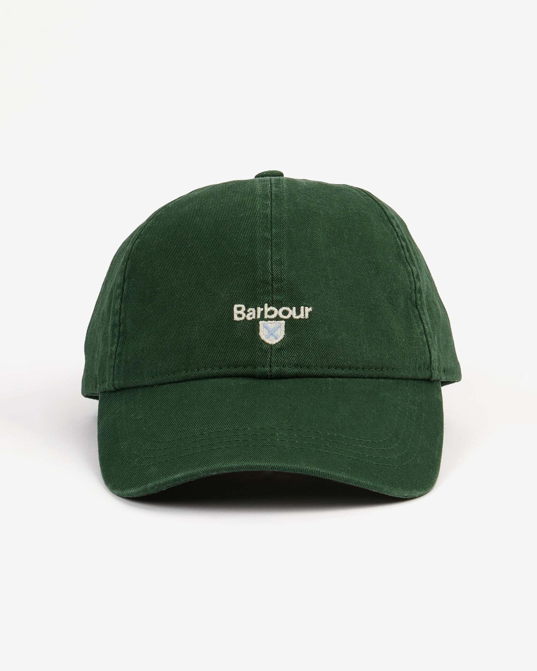 Berretto baseball verde con logo ricamato davanti