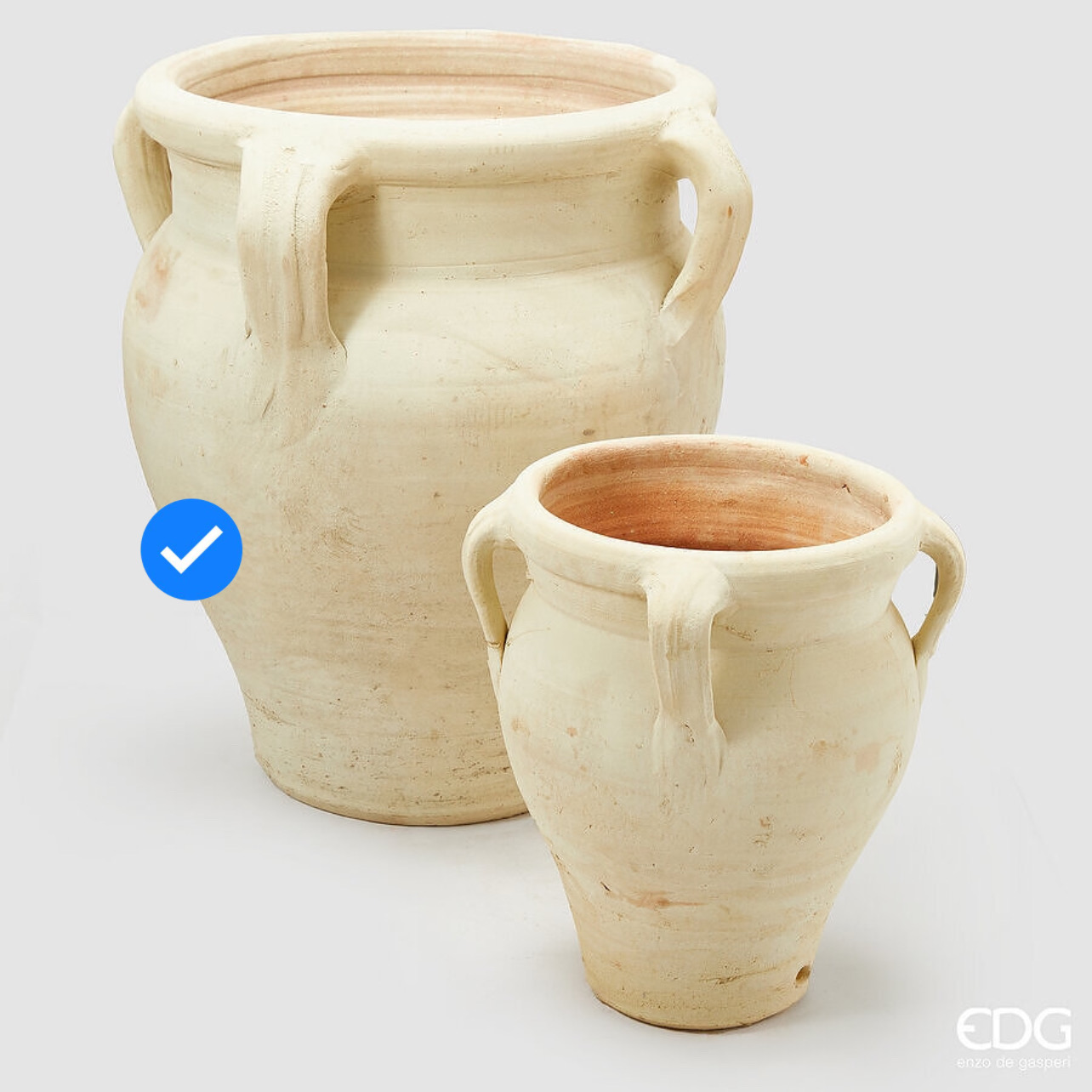 Vaso in Terracotta Anfora con Manico S2 M2 d.55 h.70 Edg