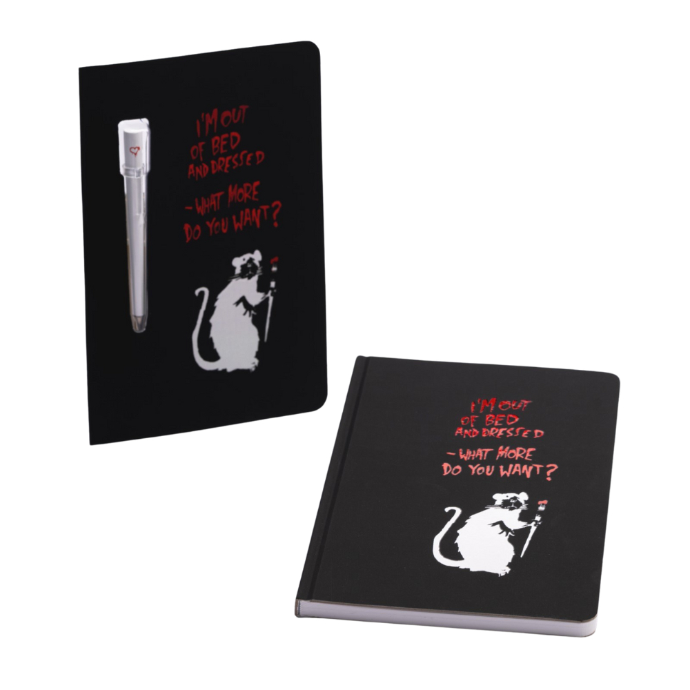 Banksy Set Notebook + Forever Primina – Collection Out of Bad Rat