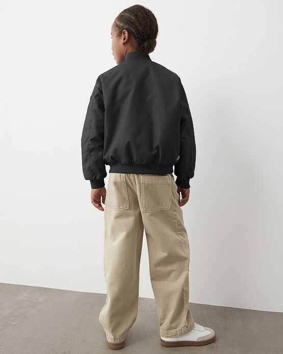 Bomber Colmar Originals nero in nylon idrorepellente a maniche lunghe image