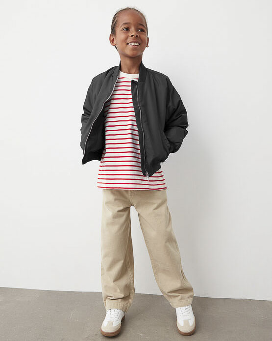 Bomber Colmar Originals nero in nylon idrorepellente a maniche lunghe